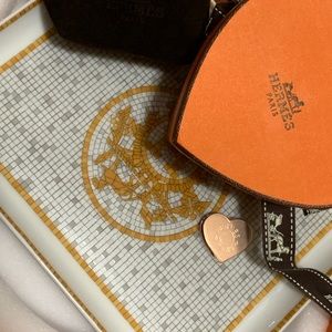 [[[SOLD]]]Hermes LE heart twilly scarf ring